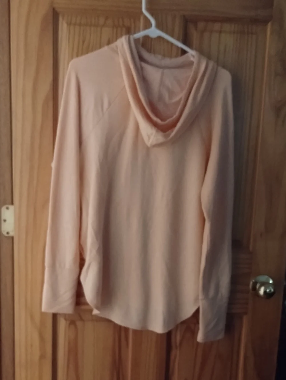 Athletic Works Light Blush  Pink Hooded Pullover - Picture 2 of 4